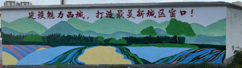 新城平台-常州大学暑期实践队走进乡村，以墙绘点亮乡村新风采